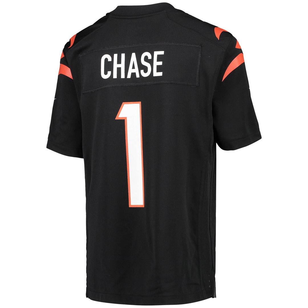 Ja'Marr Chase Cincinnati Bengals Nike Youth Game Official Jersey - Black