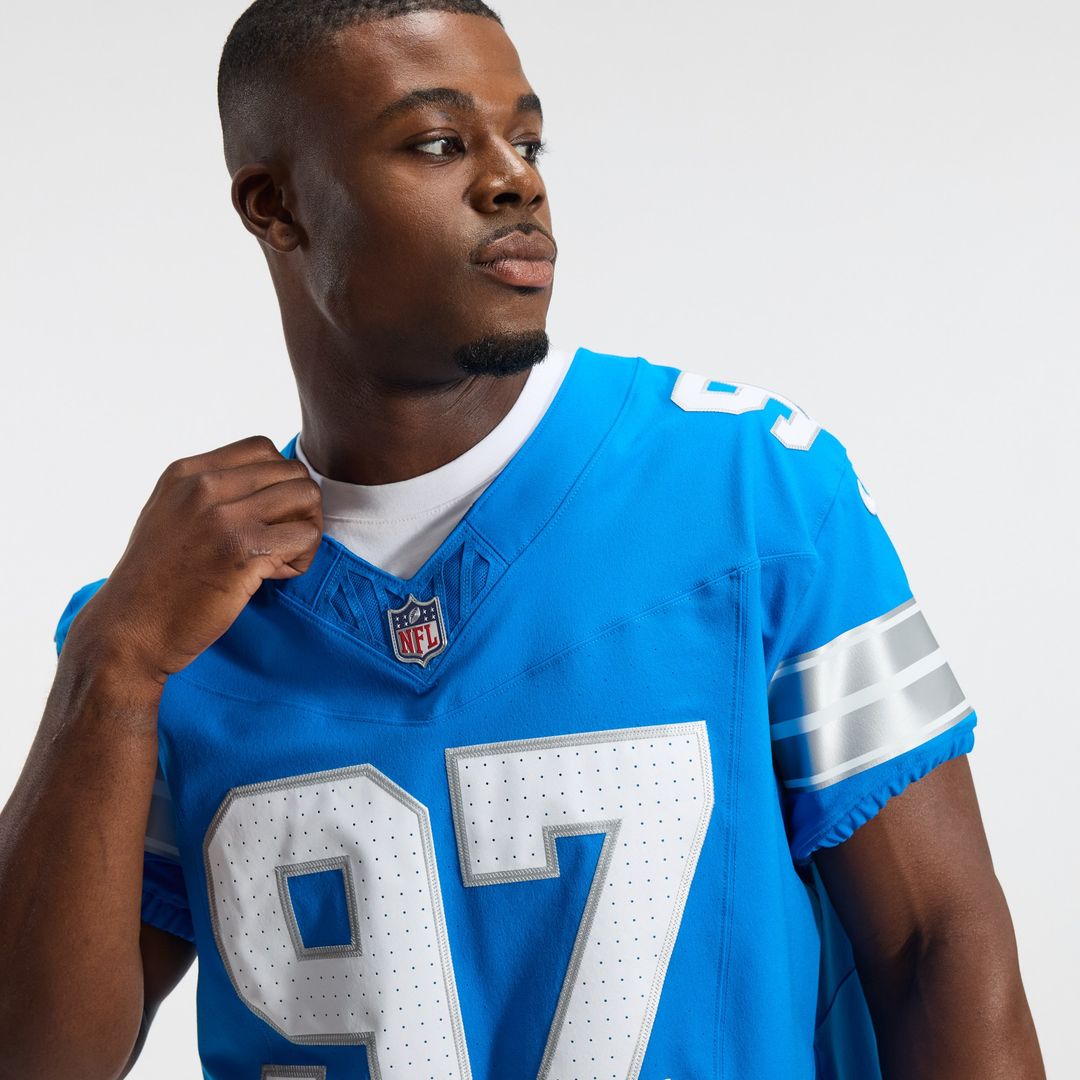 Aidan Hutchinson Detroit Lions Nike Alternate Vapor F.U.S.E. Elite Official Jersey - Black