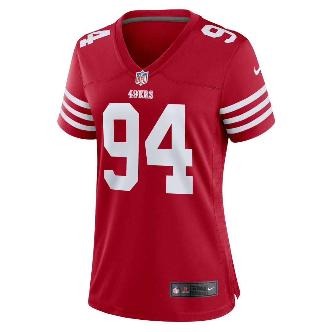 Yetur Gross-Matos San Francisco 49ers Nike Women's Team Game Official Jersey -  Scarlet