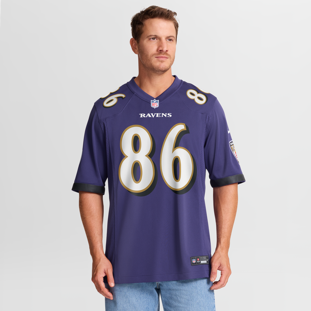 Cornelius Johnson Baltimore Ravens Nike Team Game Official Jersey -  Purple