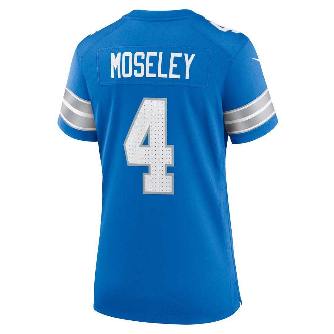 Emmanuel Moseley Detroit Lions Nike Women's Team Game Jersey - Blue