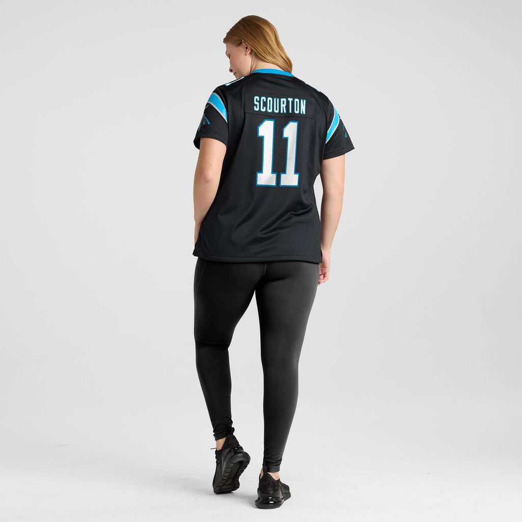 Nic Scourton Carolina Panthers Nike Women's Team Game Official Jersey -  Black