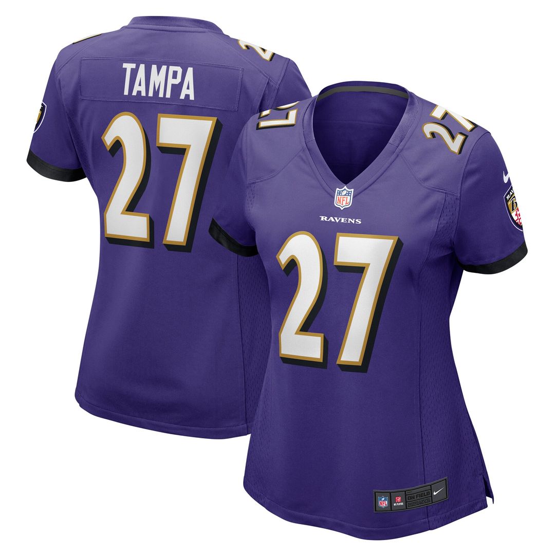 T.J. Tampa Baltimore Ravens Nike Women's  Game Official Jersey -  Purple