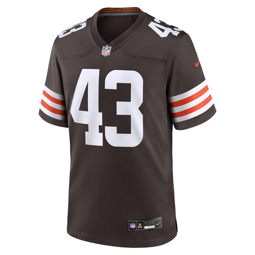 Mohamoud Diabate Cleveland Browns Nike Team Game Jersey - Brown