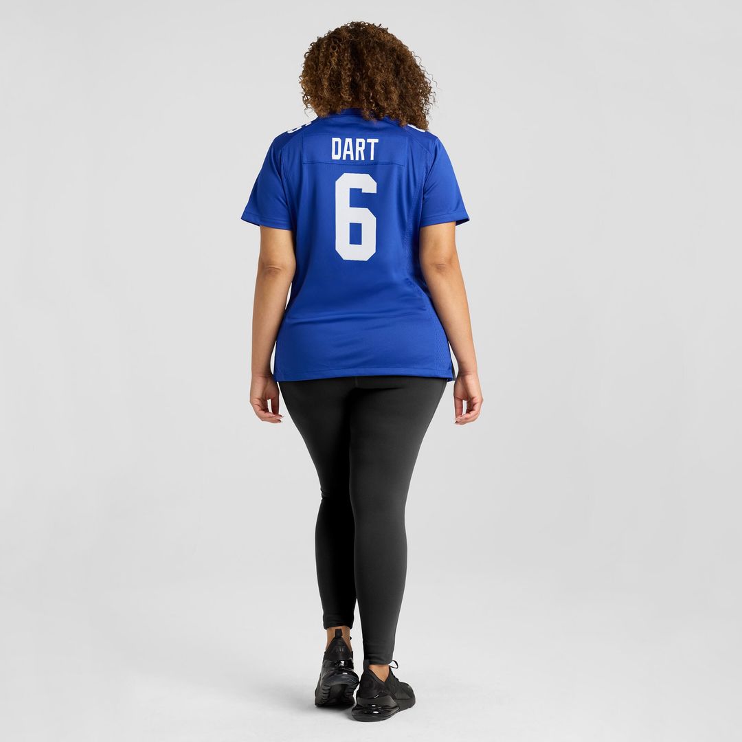 Jaxson Dart New York Giants Nike Women's Team Game Jersey - Royal