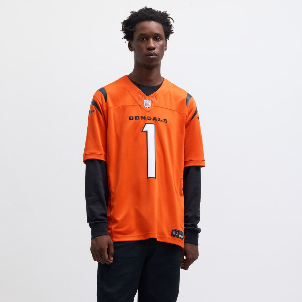 Ja'Marr Chase Cincinnati Bengals Nike Vapor F.U.S.E. Limited Official Jersey - Orange