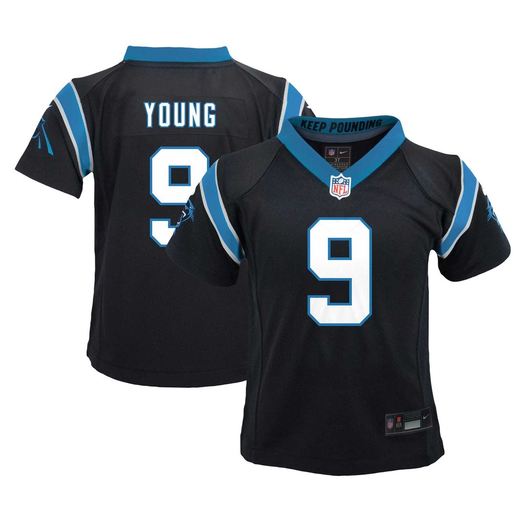 Bryce Young Carolina Panthers Nike Toddler Game Official Jersey - Black