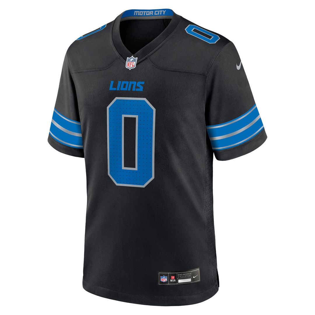 Jahmyr Gibbs Detroit Lions Nike 2nd Alternate Game Player Official Jersey - Black
