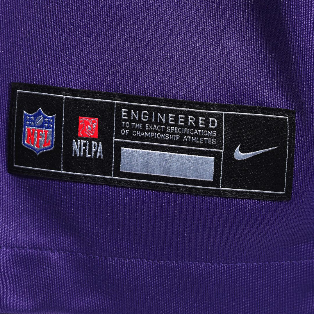 Joe Huber Minnesota Vikings Nike Team Game Official Jersey -  Purple