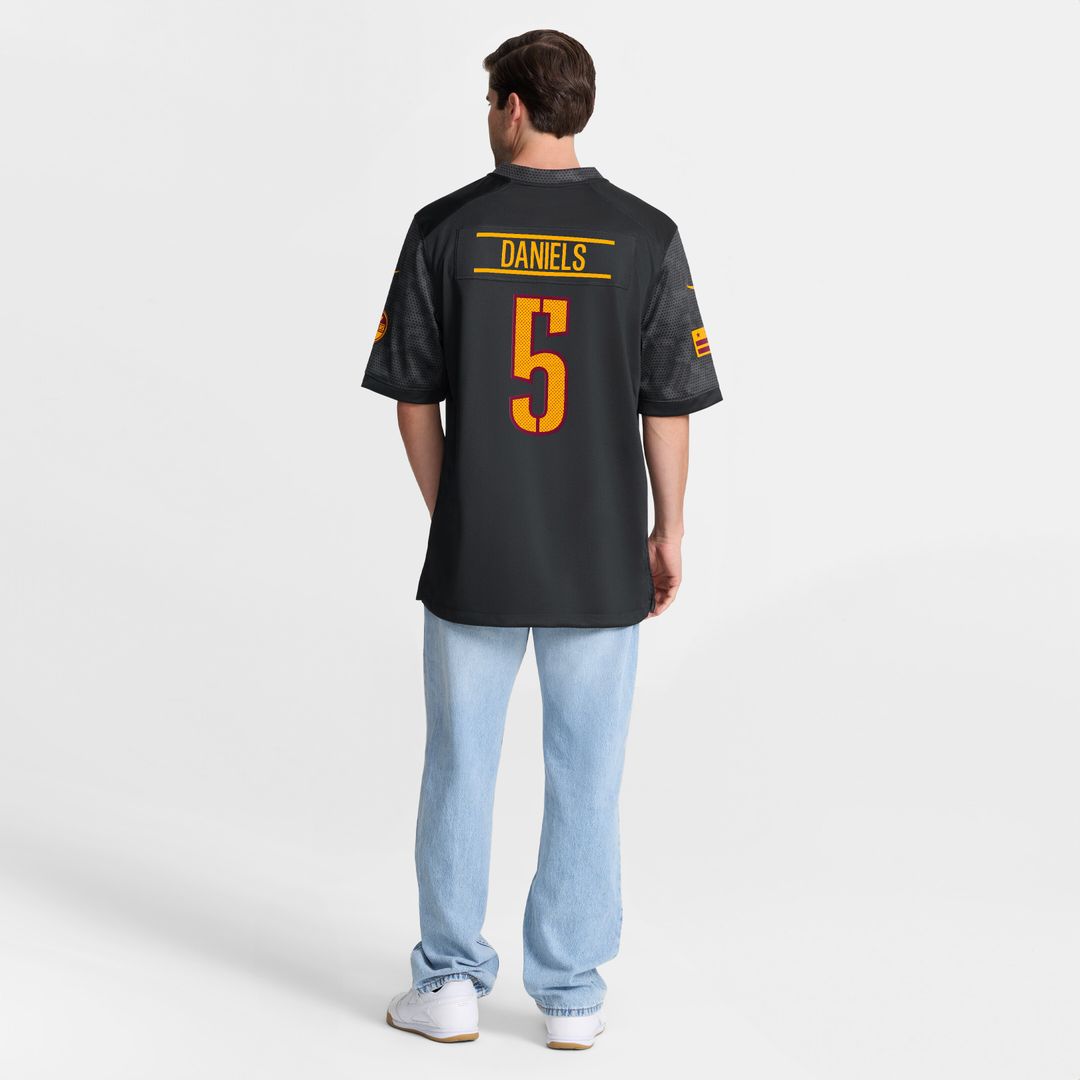 Jayden Daniels Washington Commanders Nike Alternate Game Player Official Jersey - Black