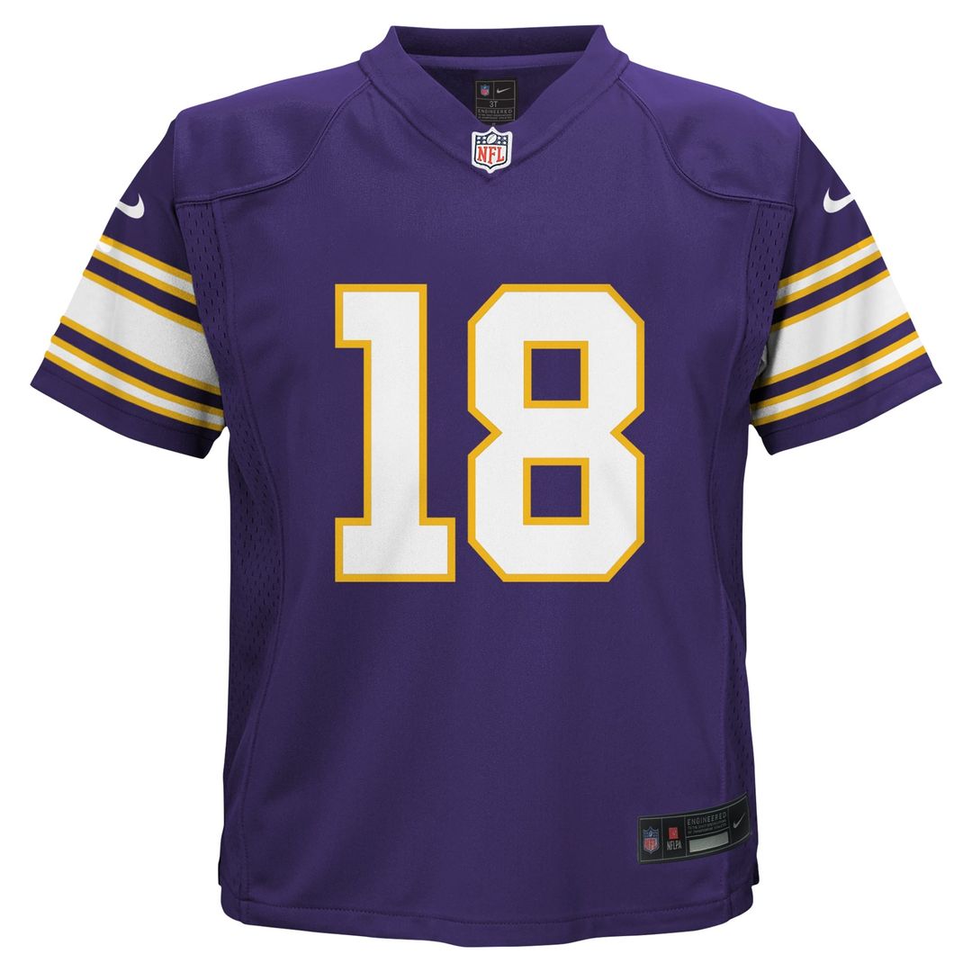 Justin Jefferson Minnesota Vikings Nike Infant Alternate  Player Game Official Jersey - Purple