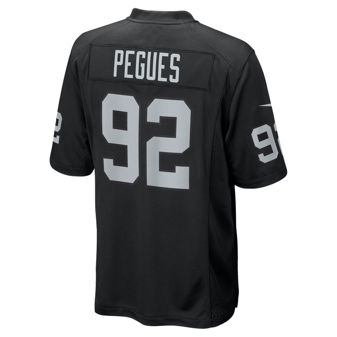 JJ Pegues Las Vegas Raiders Nike Team Game Jersey - Black