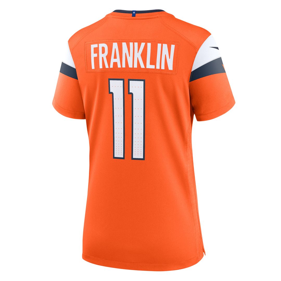 Troy Franklin Denver Broncos Nike Women's Team Game Jersey - Orange