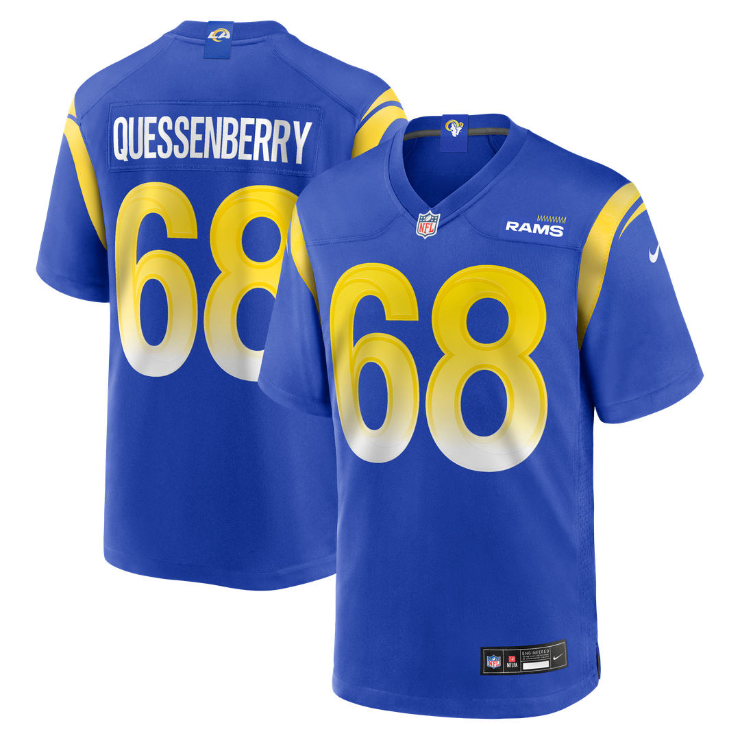 David Quessenberry Los Angeles Rams Nike Team Game Official Jersey -  Royal