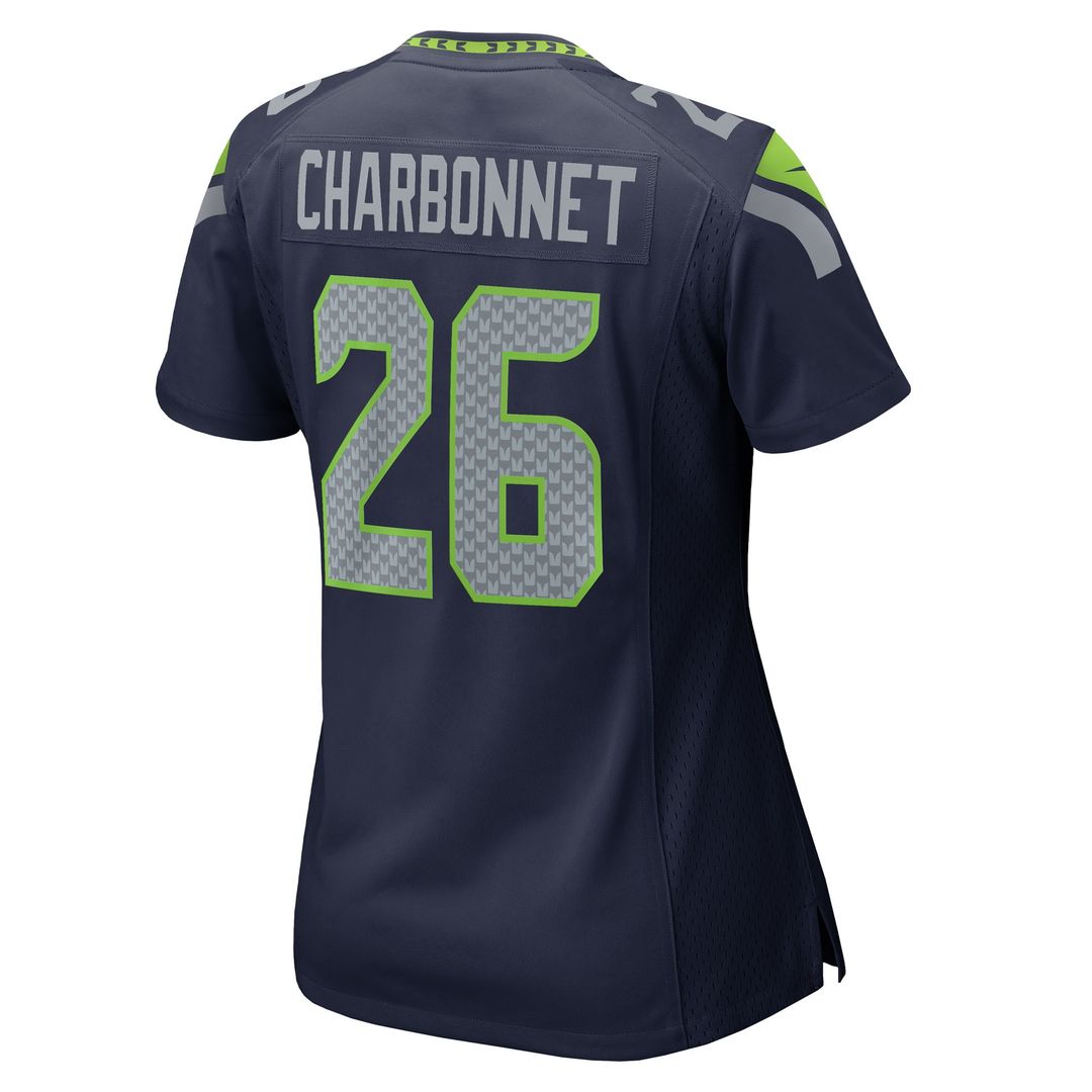 Zach Charbonnet Seattle Seahawks Nike Women's Team Game Official Jersey -  College Navy