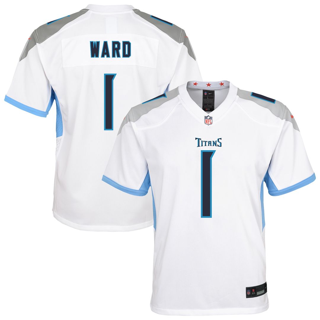 Cameron Ward Tennessee Titans Nike Youth Team Game Official Jersey - Light Blue