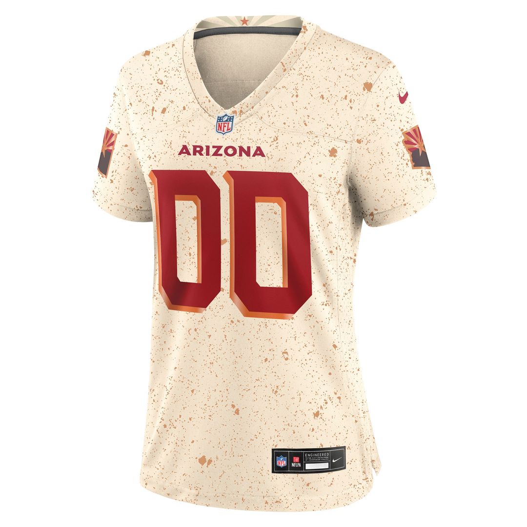 Arizona Cardinals Nike Women's 2025 Rivalries Collection Custom Game Official Jersey - Natural
