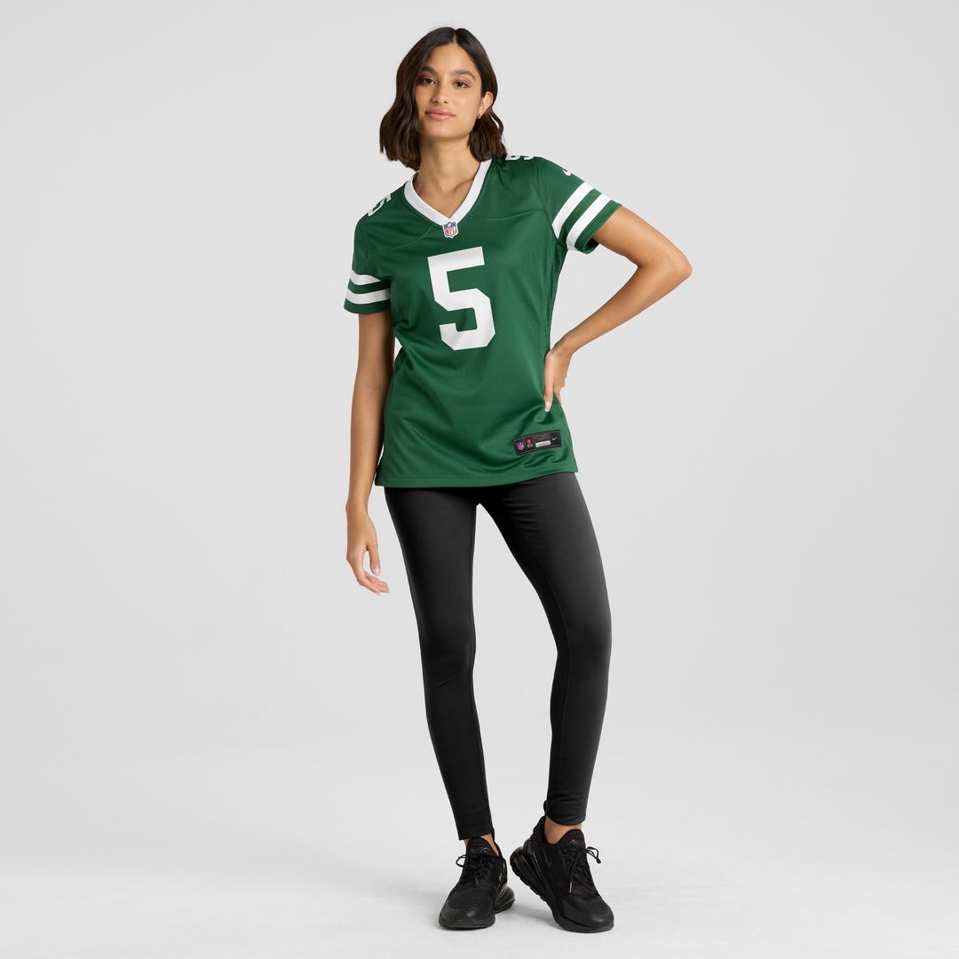 Garrett Wilson New York Jets Nike Women's Alternate Game Official Jersey - Legacy Black