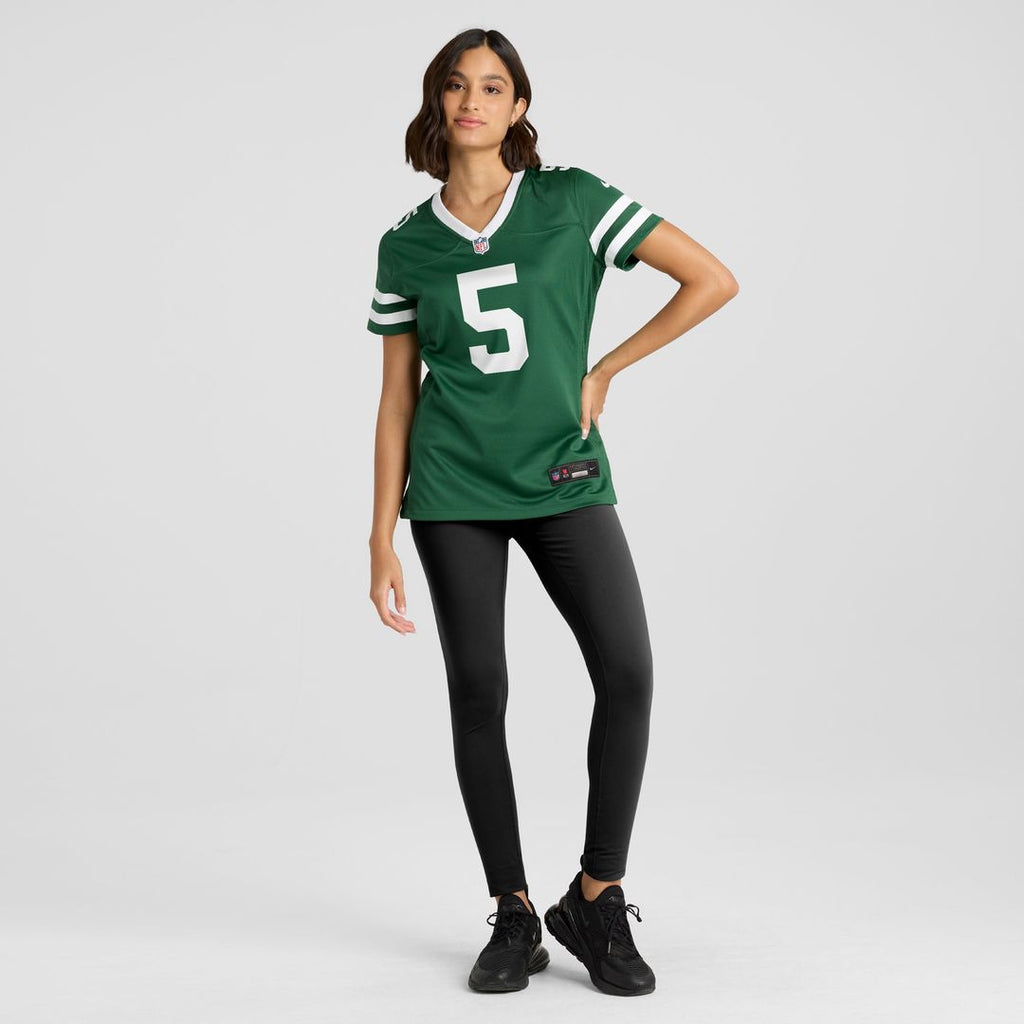 Garrett Wilson New York Jets Nike Women's Game Official Jersey - Legacy Green