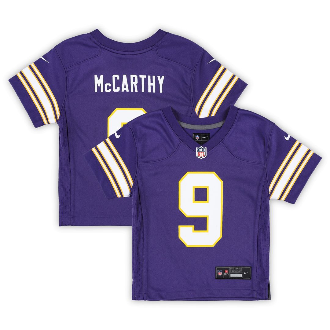 J.J. McCarthy Minnesota Vikings Nike Infant Alternate  Player Game Official Jersey - Purple
