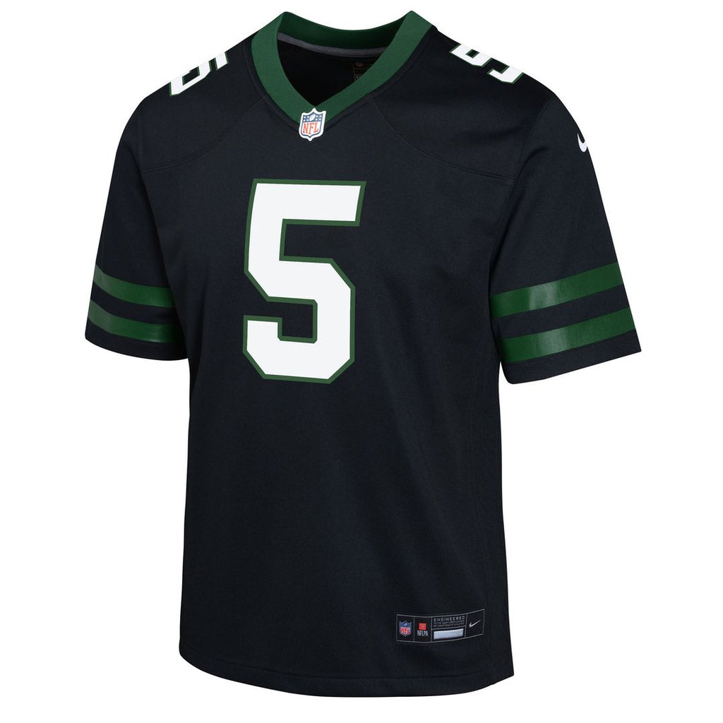 Garrett Wilson New York Jets Nike Youth Game Official Jersey - Green