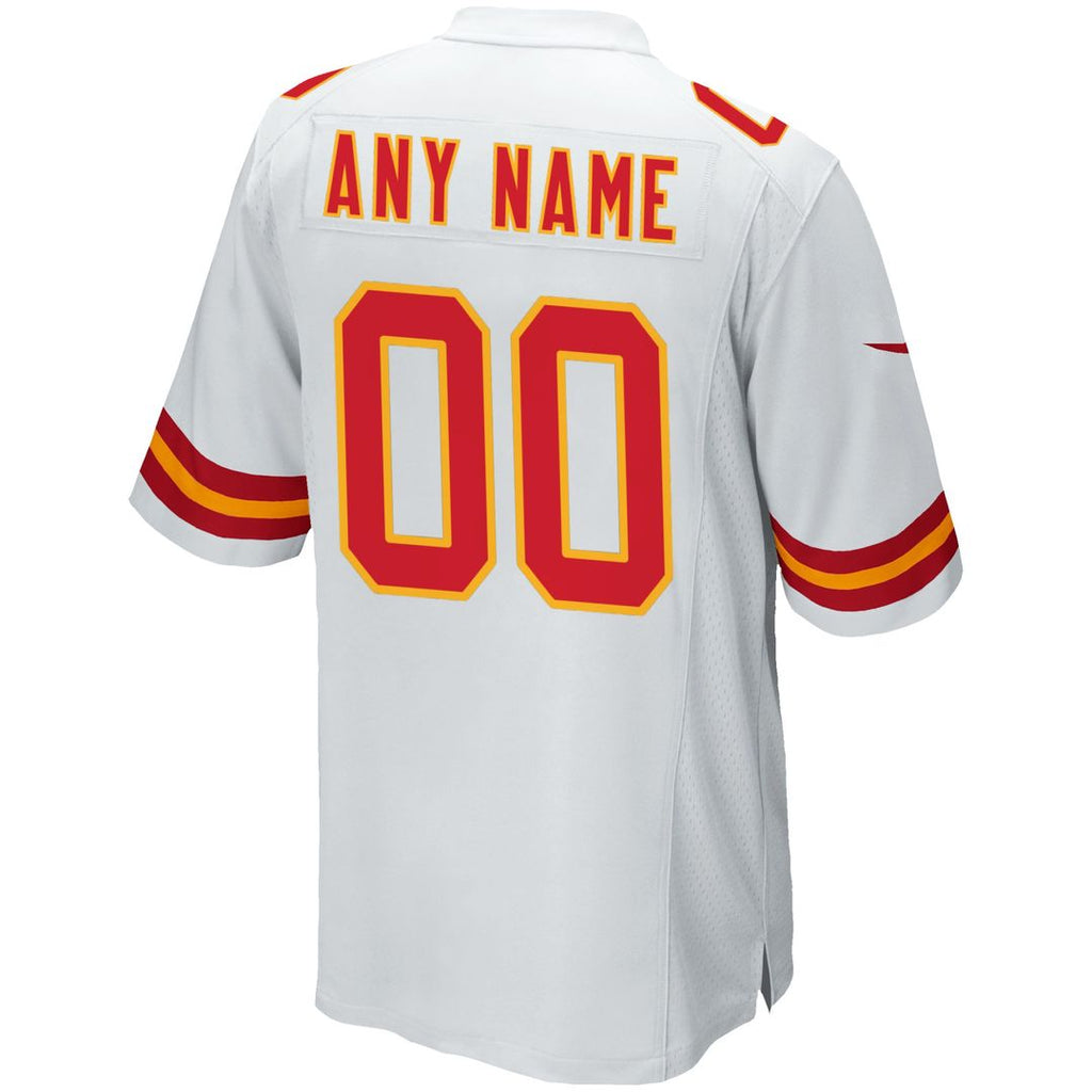 Kansas City Chiefs Nike Custom Game Official Jersey - White