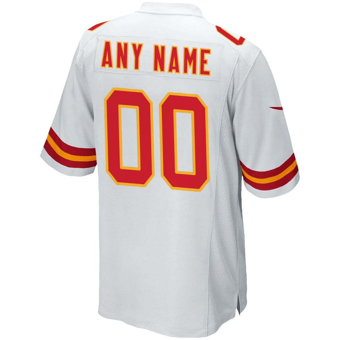 Kansas City Chiefs Nike Custom Game Official Jersey - White