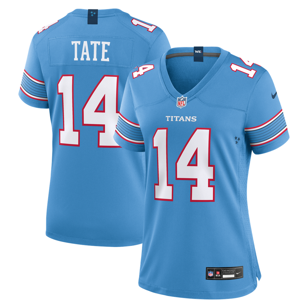 Carnell Tate Tennessee Titans Nike Women's Team Game Official Jersey - Light Blue