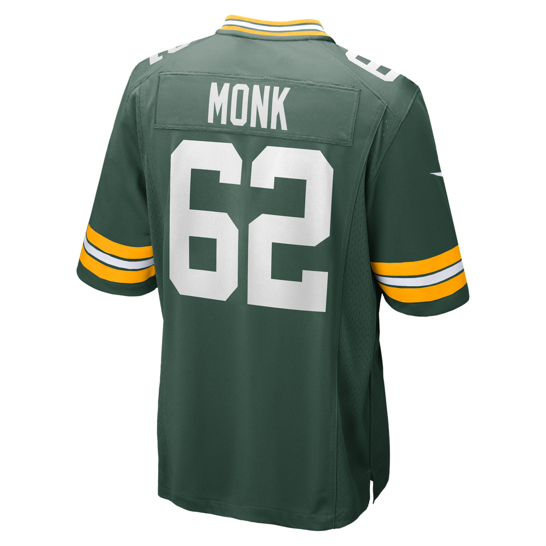 Jacob Monk Green Bay Packers Nike  Game Official Jersey -  Green