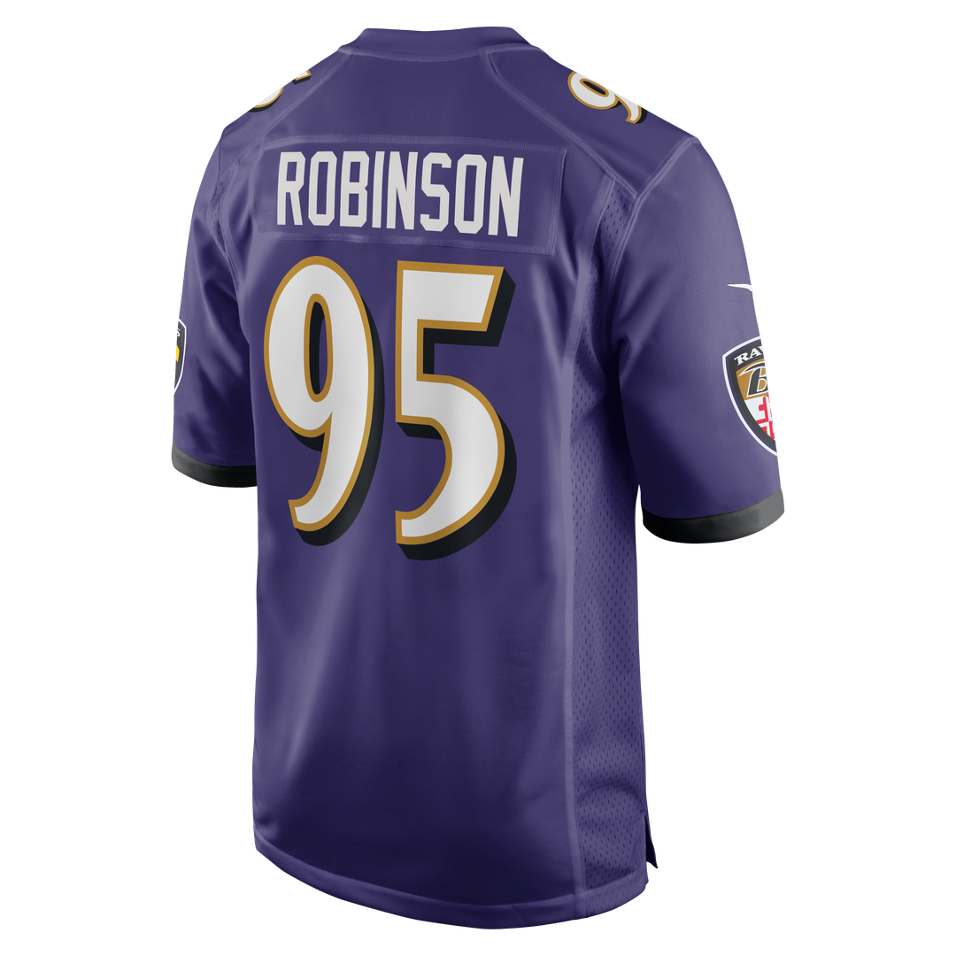 Tavius Robinson Baltimore Ravens Nike Team Game Official Jersey -  Purple