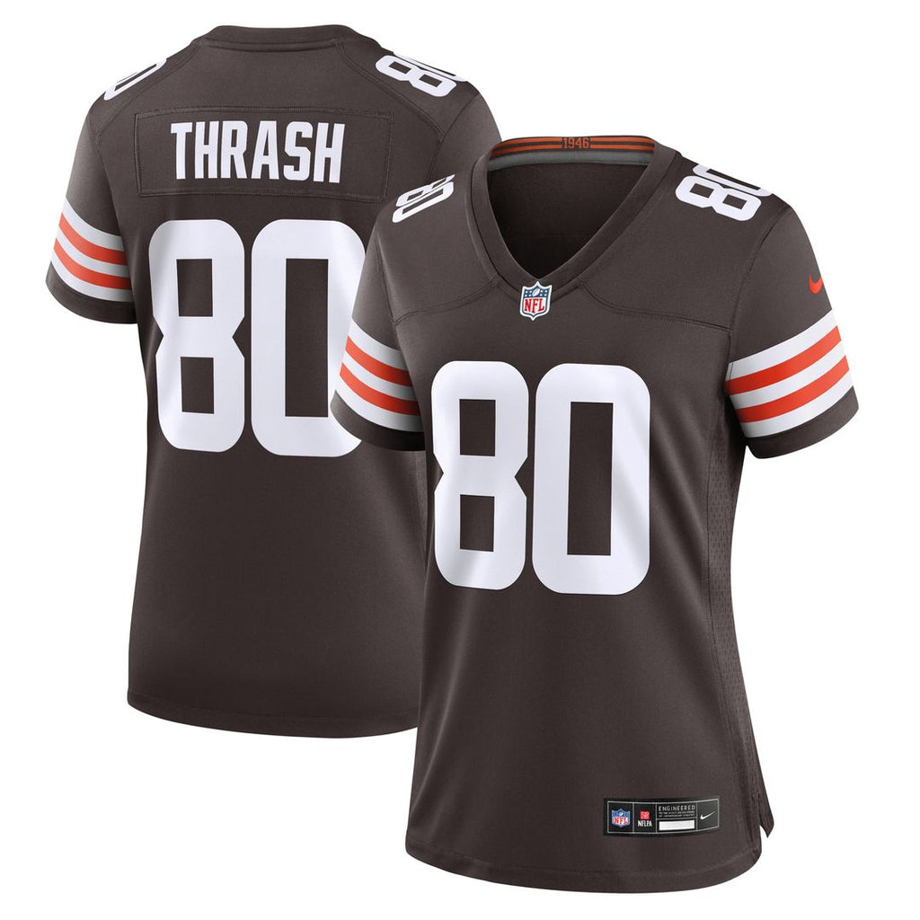 Jamari Thrash Cleveland Browns Nike Women's  Game Official Jersey -  Brown