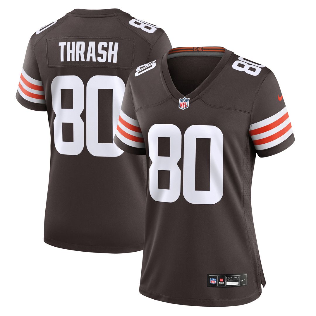 Jamari Thrash Cleveland Browns Nike Women's  Game Official Jersey -  Brown