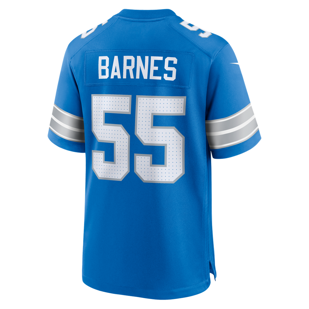 Derrick Barnes Detroit Lions Nike Team Game Official Jersey -  Blue
