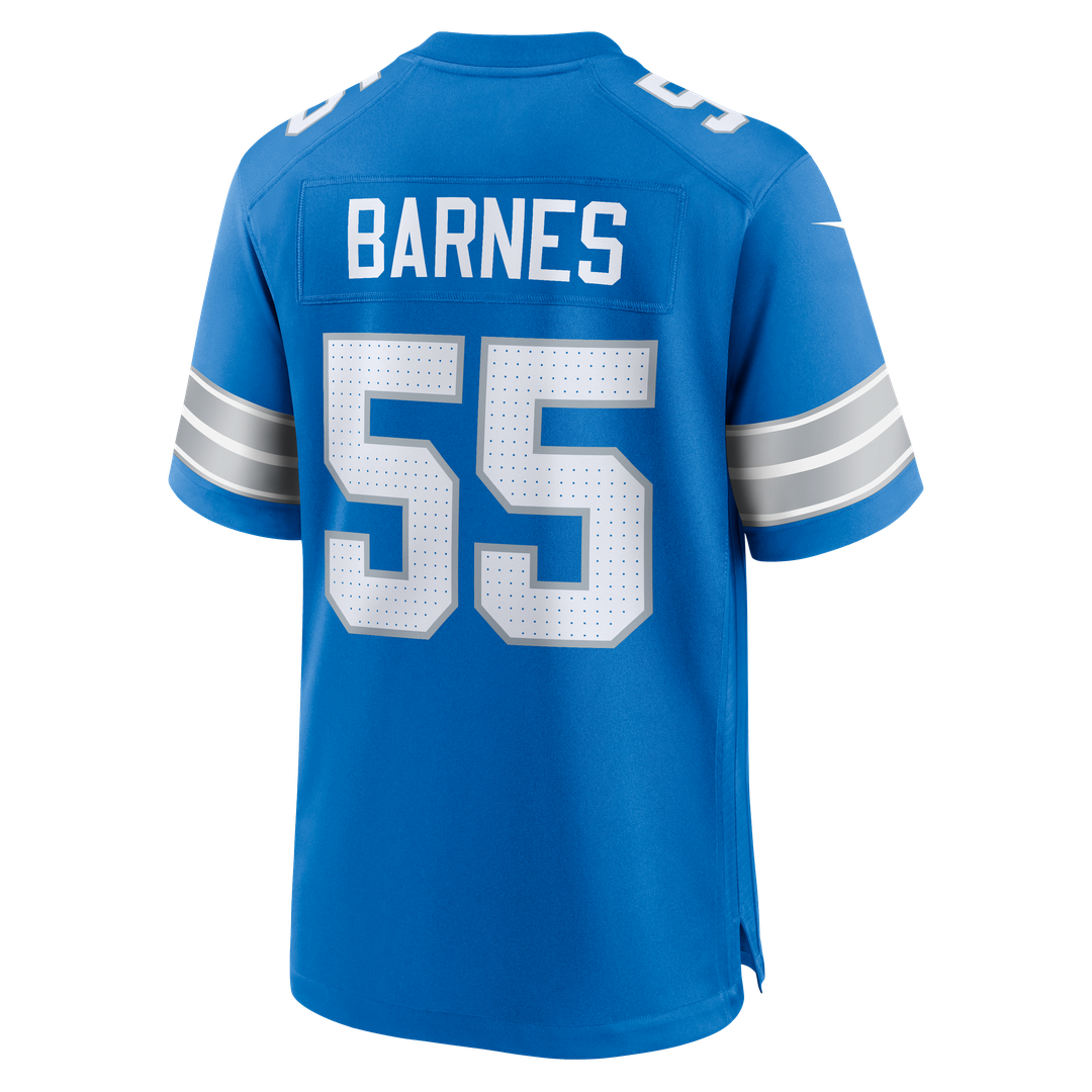 Derrick Barnes Detroit Lions Nike Team Game Official Jersey -  Blue