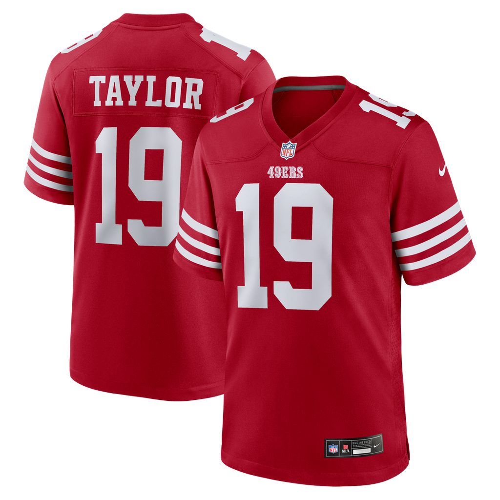 Trent Taylor San Francisco 49ers Nike Team Game Official Jersey -  Scarlet
