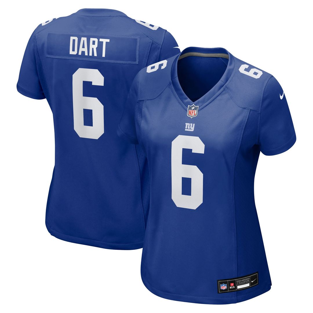Jaxson Dart New York Giants Nike Women's Game Jersey - White