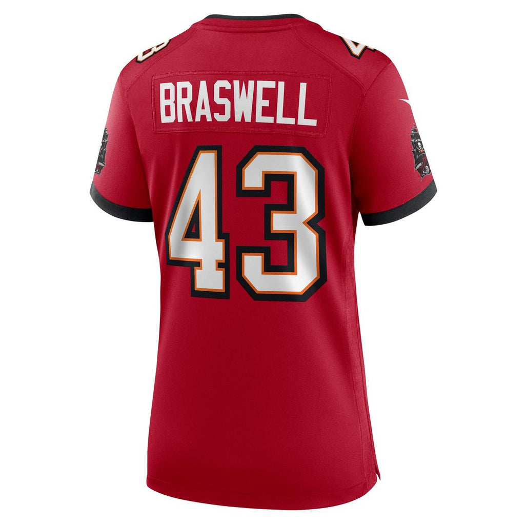 Chris Braswell Tampa Bay Buccaneers Nike Women's Team Game Jersey - Red