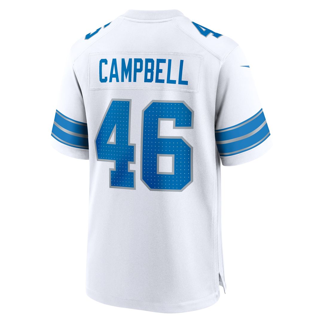 Jack Campbell Detroit Lions Nike White Game Official Jersey -  White