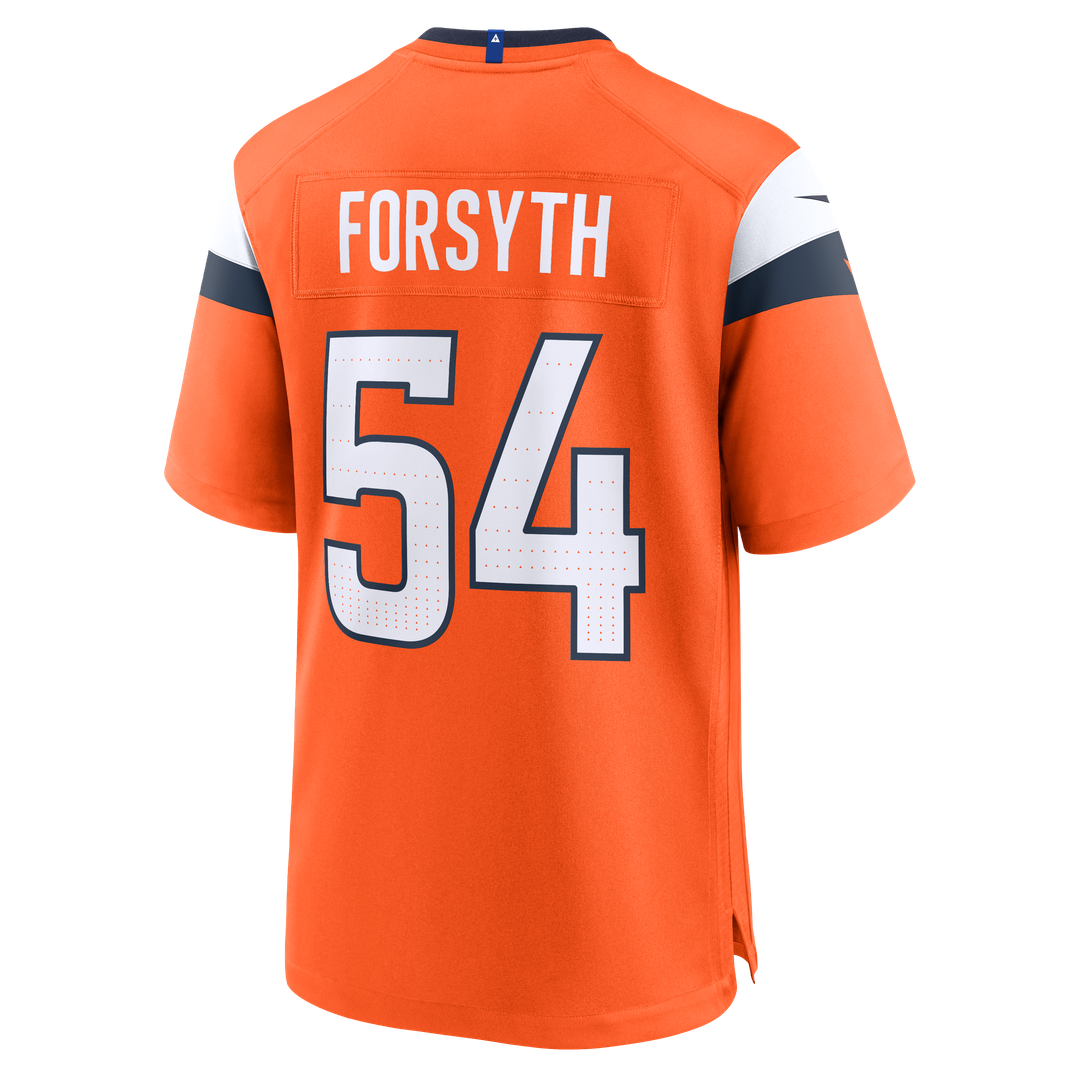 Alex Forsyth Denver Broncos Nike Team Game Official Jersey -  Orange