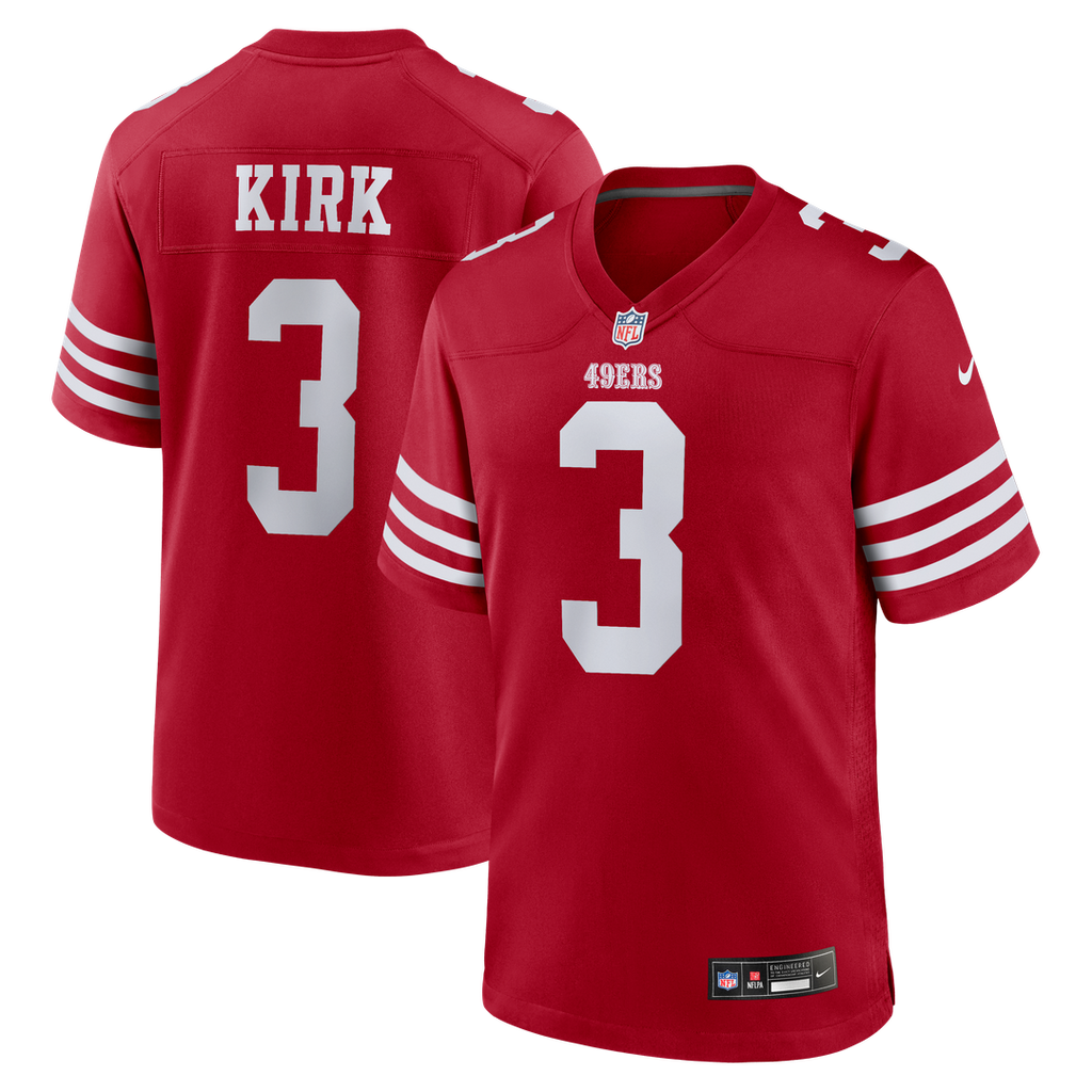 Christian Kirk San Francisco 49ers Nike Team Game Official Jersey -  Scarlet
