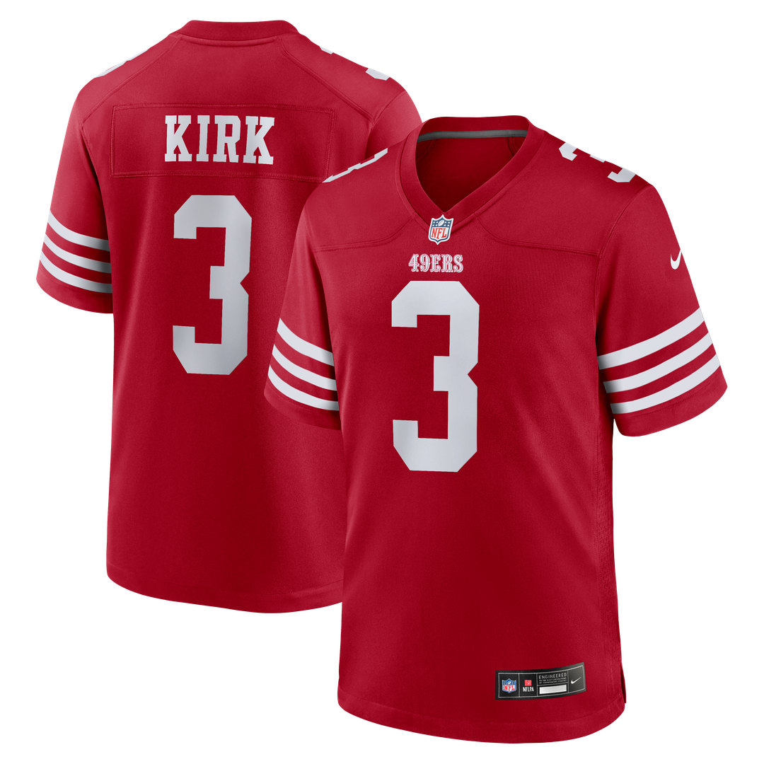 Christian Kirk San Francisco 49ers Nike Team Game Official Jersey -  Scarlet