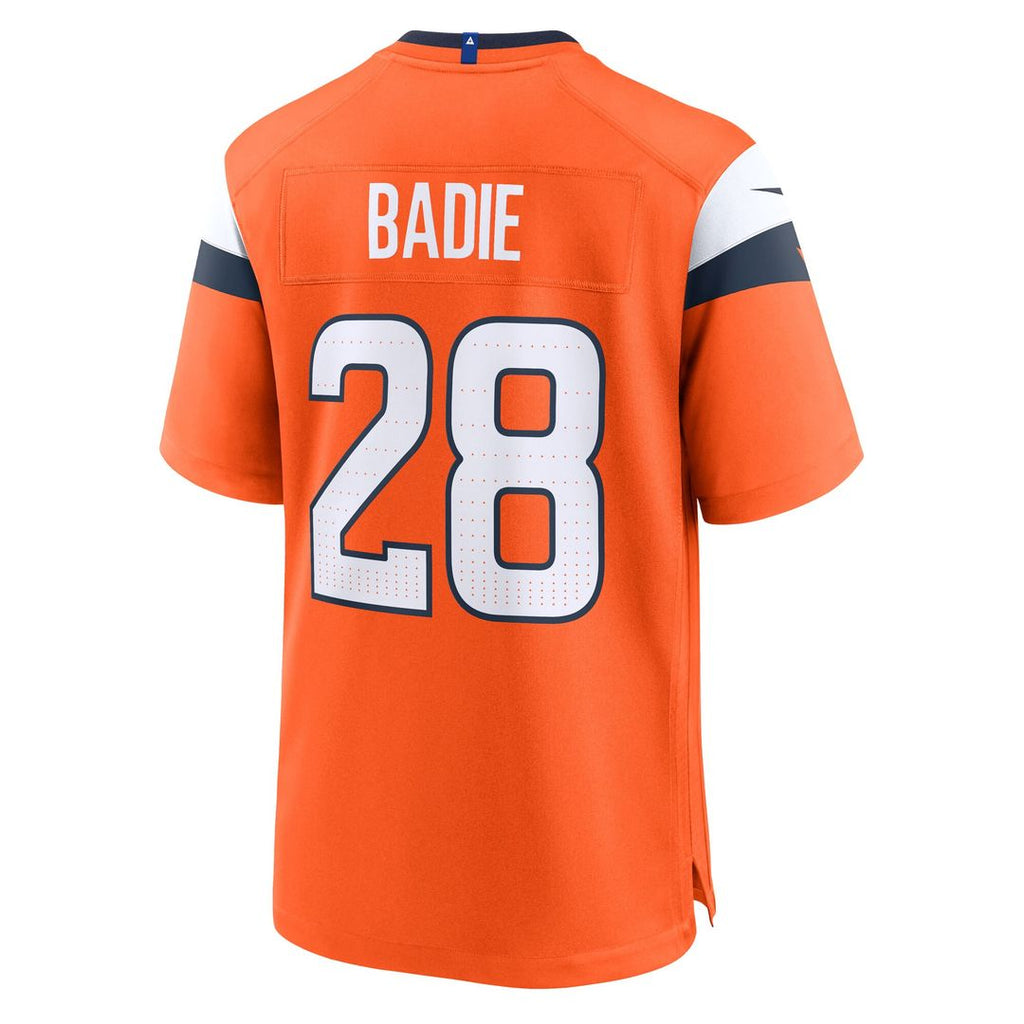 Tyler Badie Denver Broncos Nike Team Game Official Jersey -  Orange