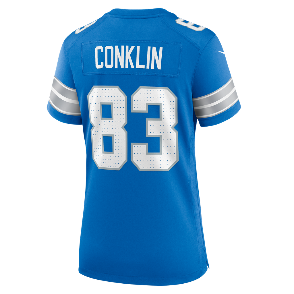 Tyler Conklin Detroit Lions Nike Women's Team Game Official Jersey -  Blue