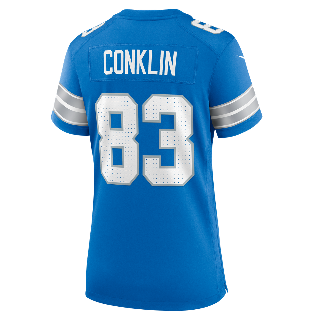 Tyler Conklin Detroit Lions Nike Women's Team Game Official Jersey -  Blue