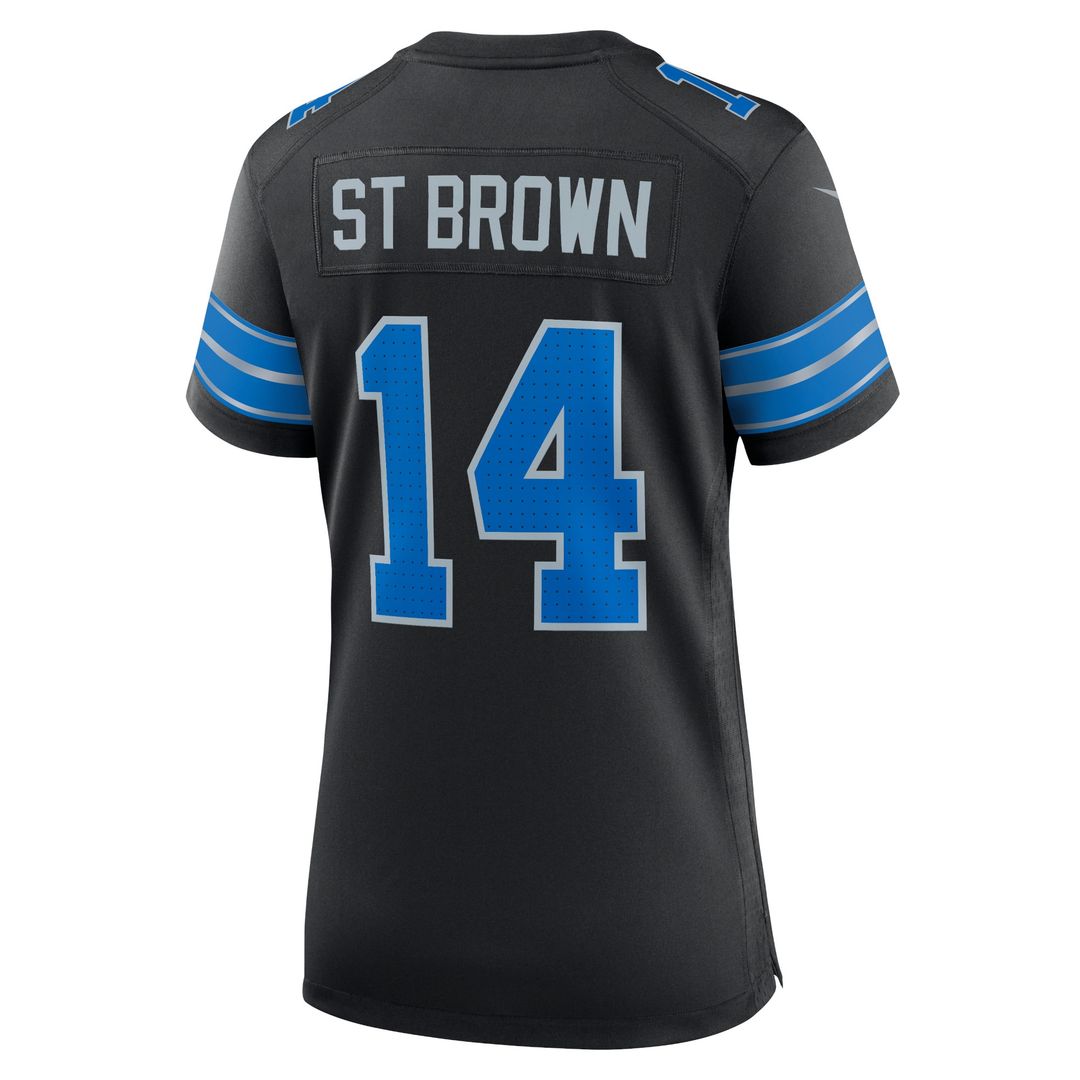 Amon-Ra St. Brown Detroit Lions Nike Women's Team Game Official Jersey - Blue
