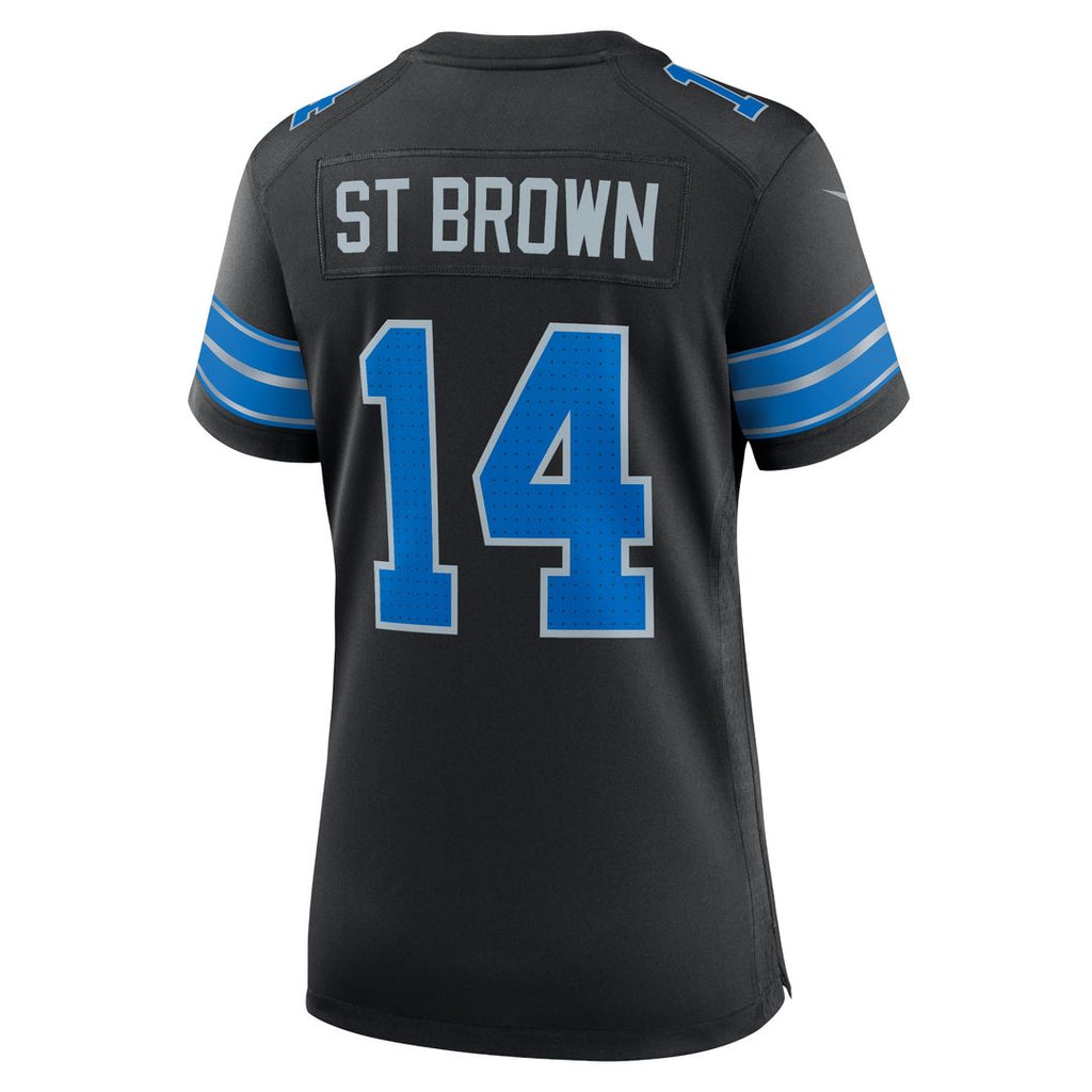 Amon-Ra St. Brown Detroit Lions Nike Women's White Game Official Jersey - White