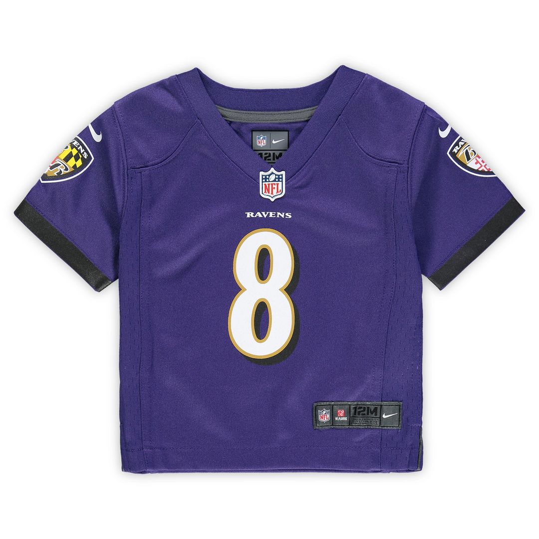 Lamar Jackson Baltimore Ravens Nike Infant Team Player Game Jersey - Purple