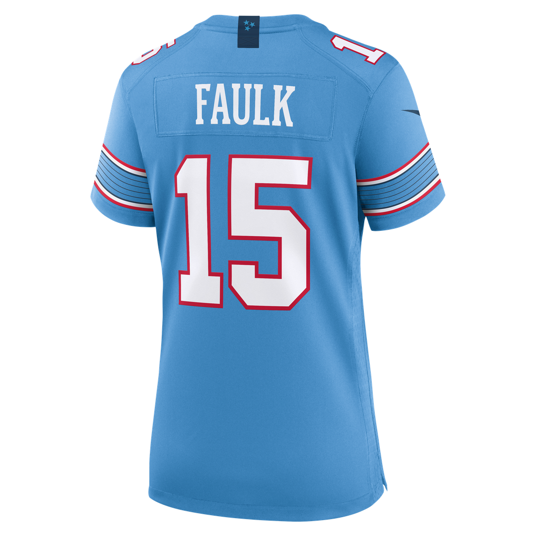 Keldric Faulk Tennessee Titans Nike Women's Team Game Official Jersey - Light Blue