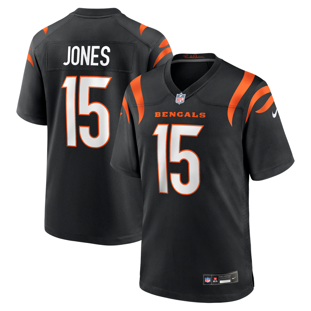 Charlie Jones Cincinnati Bengals Nike Team Game Jersey - Black