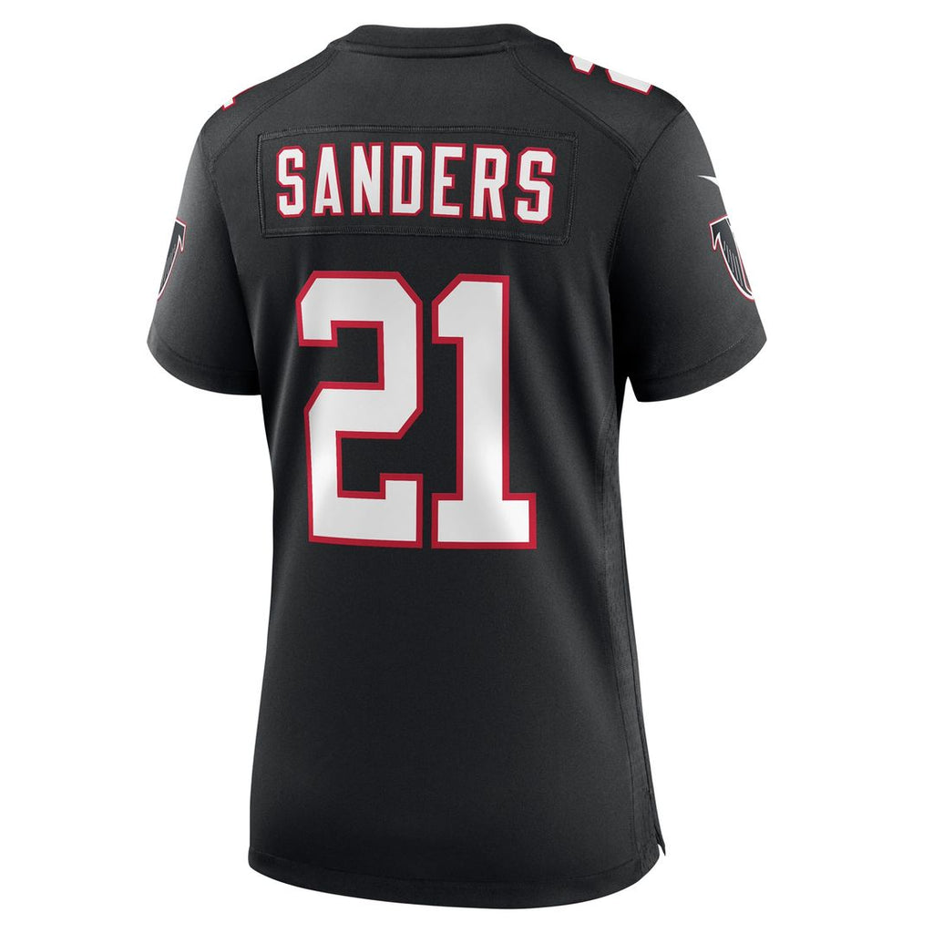 Deion Sanders Atlanta Falcons Nike Women's Alternate Retired Player Game Official Jersey -  Black